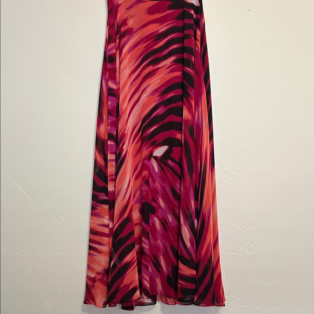 Boston Proper Sunset Swirl Lined Maxi Skirt